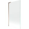 Mexen Next L bathtub screen 1-wing 100 x 150 cm, transparent, pink gold - 895-100-000-03-00-60