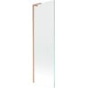 Mexen Next L Bathtub Screen 1-Panel 60 x 150 cm, Transparent, Brushed Copper - 895-060-000-03-00-65