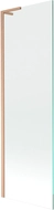 Mexen Next L Bath Screen 1-panel 60 x 150 cm, transparent, brushed copper - 895-060-000-03-00-65