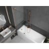 Mexen Next L Bathtub Screen 1-Panel 70 x 150 cm, Transparent, Brushed Copper - 895-070-000-03-00-65