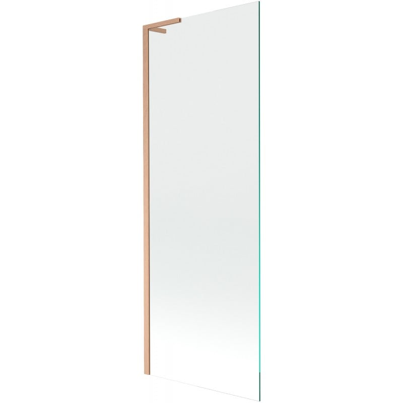 Mexen Next L Bathtub Screen 1-Panel 70 x 150 cm, Transparent, Brushed Copper - 895-070-000-03-00-65