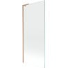 Mexen Next L Bath Screen 1-Panel 80 x 150 cm, Transparent, Brushed Copper - 895-080-000-03-00-65