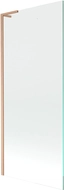 Mexen Next L Bath Screen 1-Panel 80 x 150 cm, Transparent, Brushed Copper - 895-080-000-03-00-65
