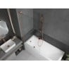 Mexen Next L bath screen 1-panel 90 x 150 cm, transparent, brushed copper - 895-090-000-03-00-65