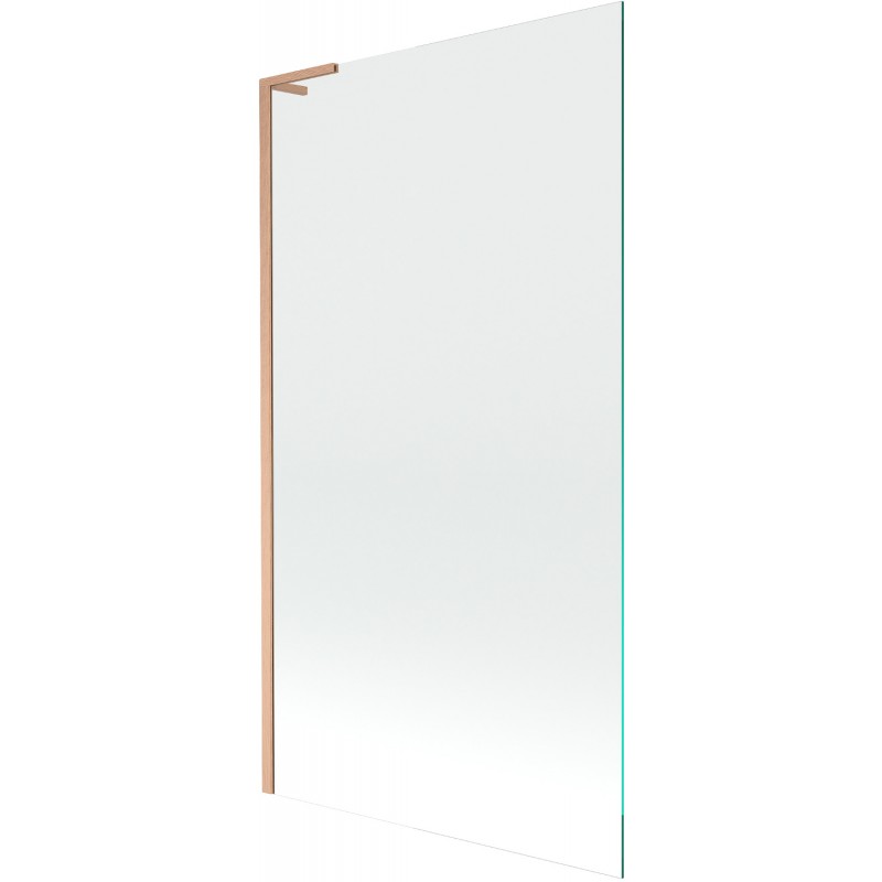 Mexen Next L bath screen 1-wing 100 x 150 cm, transparent, brushed copper - 895-100-000-03-00-65