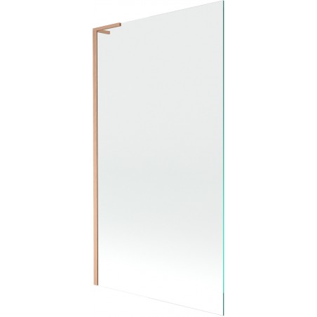 Mexen Next L bath screen 1-winged 100 x 150 cm, transparent, brushed copper - 895-100-000-03-00-65