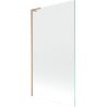 Mexen Next L bath screen 1-winged 100 x 150 cm, transparent, brushed copper - 895-100-000-03-00-65