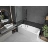 Mexen Next L bathtub screen 1-winged 60 x 150 cm, transparent, brushed gun gray - 895-060-000-03-00-66