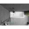 Mexen Next L bathtub screen 1-winged 60 x 150 cm, transparent, brushed gun gray - 895-060-000-03-00-66