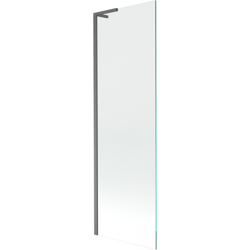 Mexen Next L bathtub screen 1-winged 60 x 150 cm, transparent, brushed gun gray - 895-060-000-03-00-66