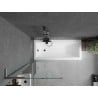 Mexen Next L Bathtub Screen 1-Panel 70 x 150 cm, Transparent, Brushed Gun Gray - 895-070-000-03-00-66