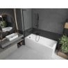 Mexen Next L Bath Screen 1-Leaf 60 x 150 cm, Transparent, Black - 895-060-000-03-00-70