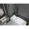 Mexen Next L bath screen 1-winged 60 x 150 cm, transparent, black - 895-060-000-03-00-70