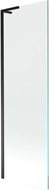 Mexen Next L Bath Screen 1-Leaf 60 x 150 cm, Transparent, Black - 895-060-000-03-00-70