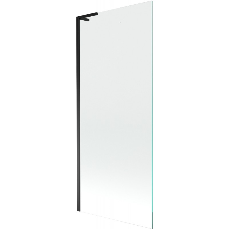 Mexen Next L Bathtub Screen 1-Panel 80 x 150 cm, Transparent, Black - 895-080-000-03-00-70