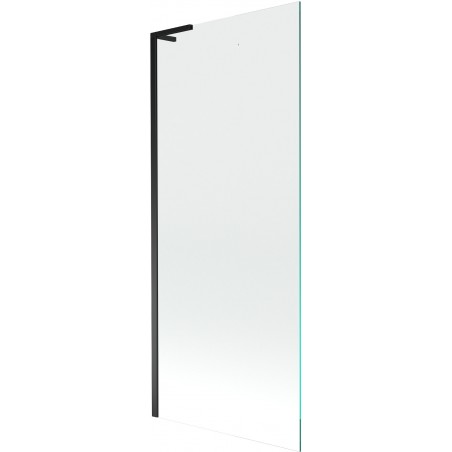 Mexen Next L Bathtub Screen 1-Panel 80 x 150 cm, Transparent, Black - 895-080-000-03-00-70