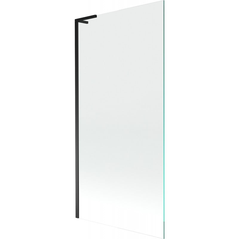 Mexen Next L bathtub screen single-panel 90 x 150 cm, transparent, black - 895-090-000-03-00-70
