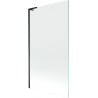 Mexen Next L Single-Wing Bath Screen 100 x 150 cm, Transparent, Black - 895-100-000-03-00-70