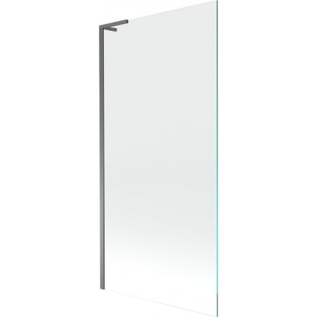 Mexen Next L Bathtub Screen 1-Door 90 x 150 cm, Transparent, Gun Metal - 895-090-000-03-00-95