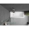 Mexen Next L bath screen 1-winged 60 x 150 cm, transparent, brushed nickel - 895-060-000-03-00-97