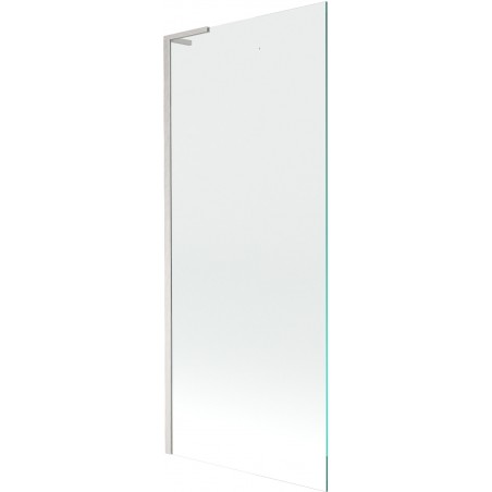 Mexen Next L Bath Screen 1-Door 80 x 150 cm, Transparent, Brushed Nickel - 895-080-000-03-00-97
