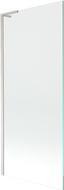 Mexen Next L Bathtub Screen 1-Wing 80 x 150 cm, Transparent, Brushed Nickel - 895-080-000-03-00-97