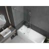 Mexen Next L Bathtub Screen 1-Wing 90 x 150 cm, Transparent, Brushed Nickel - 895-090-000-03-00-97