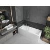 Mexen Next L bathtub screen 1-wing 100 x 150 cm, transparent, brushed nickel - 895-100-000-03-00-97