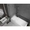 Mexen Next L Bathtub Screen 1-Panel 70 x 150 cm, Frosted, Chrome - 895-070-000-03-30-01