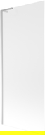 Mexen Next L Bathtub Screen 1-Panel 80 x 150 cm, Frosted, Chrome - 895-080-000-03-30-01