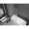 Mexen Next L single-panel bathtub screen 90 x 150 cm, frost, chrome - 895-090-000-03-30-01