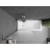 Mexen Next L single-panel bathtub screen 90 x 150 cm, frost, chrome - 895-090-000-03-30-01