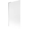 Mexen Next L One-Wing 100 x 150 cm Bath Screen, Frosted, Chrome - 895-100-000-03-30-01