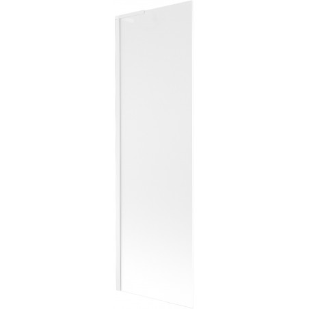Mexen Next L Bathtub Screen Single-Panel 60 x 150 cm, Frosted, White - 895-060-000-03-30-20