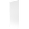 Mexen Next L Bathtub Screen 1-Panel 80 x 150 cm, Frosted, White - 895-080-000-03-30-20