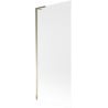 Mexen Next L 1-wing bath screen 80 x 150 cm, frost, gold - 895-080-000-03-30-50