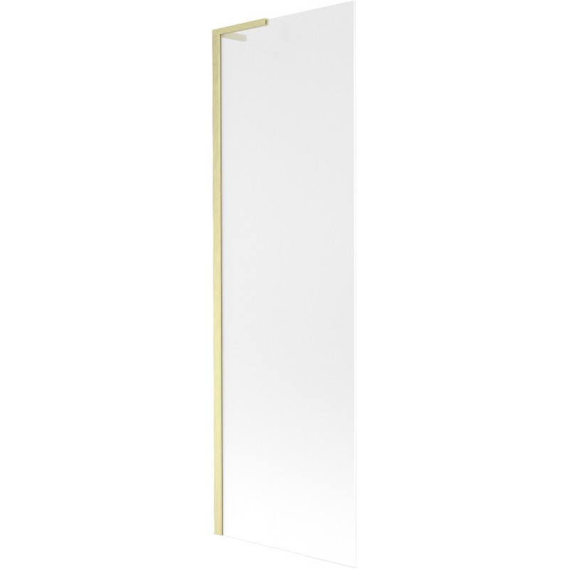 Mexen Next L bath screen 1-wing 60 x 150 cm, frost, brushed gold - 895-060-000-03-30-55