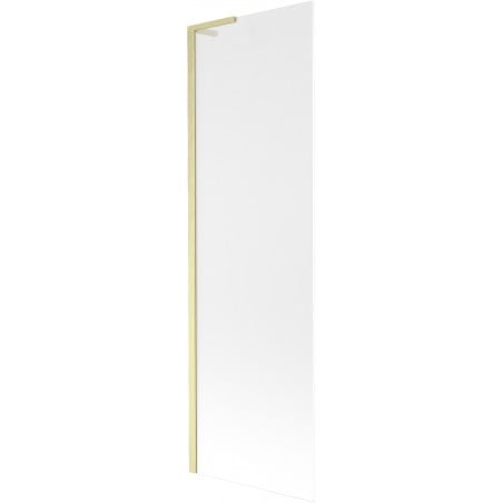Mexen Next L bath screen 1-wing 60 x 150 cm, frost, brushed gold - 895-060-000-03-30-55