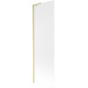 Mexen Next L bath screen 1-wing 60 x 150 cm, frost, brushed gold - 895-060-000-03-30-55
