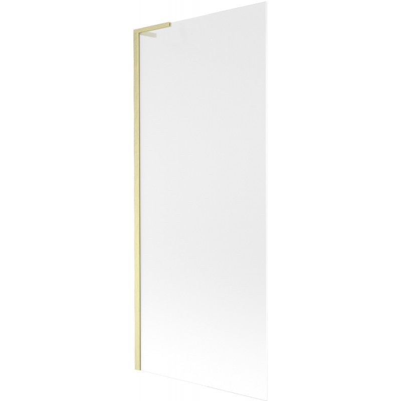 Mexen Next L 1-wing Bathtub Screen 80 x 150 cm, Frosted, Brushed Gold - 895-080-000-03-30-55