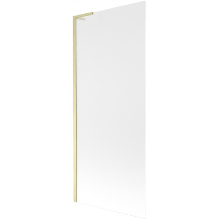 Mexen Next L 1-wing Bathtub Screen 80 x 150 cm, Frosted, Brushed Gold - 895-080-000-03-30-55