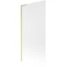 Mexen Next L Bath Screen 1-Panel 90 x 150 cm, Frosted, Brushed Gold - 895-090-000-03-30-55