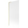 Mexen Next L bathtub screen 1-wing 90 x 150 cm, frost, brushed gold - 895-090-000-03-30-55