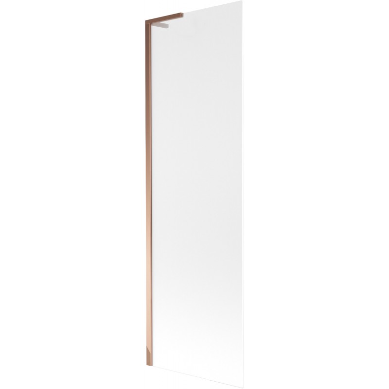 Mexen Next L Bath Screen 1-Panel 60 x 150 cm, Frosted, Rose Gold - 895-060-000-03-30-60
