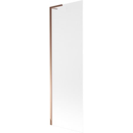 Mexen Next L Bath Screen 1-Panel 60 x 150 cm, Frosted, Rose Gold - 895-060-000-03-30-60