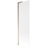 Mexen Next L Bath Screen 1-wing 60 x 150 cm, Frosted, Rose Gold - 895-060-000-03-30-60