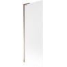 Mexen Next L bathtub screen 1-wing 70 x 150 cm, frosted, rose gold - 895-070-000-03-30-60