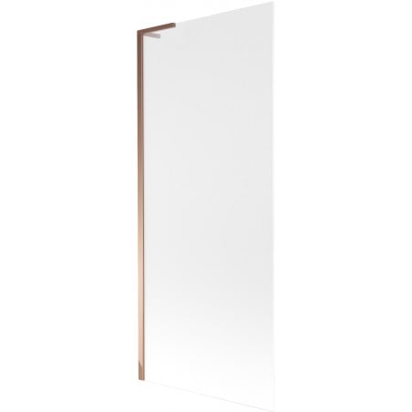 Mexen Next L Bath Screen 1-Leaf 80 x 150 cm, Frosted, Rose Gold - 895-080-000-03-30-60