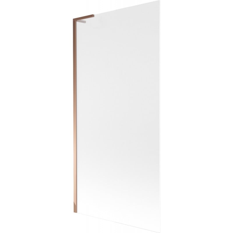 Mexen Next L Bathtub Screen 1-wing 90 x 150 cm, Frosted, Rose Gold - 895-090-000-03-30-60