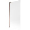 Mexen Next L Bath Screen, 1-Panel 90 x 150 cm, Frosted, Rose Gold - 895-090-000-03-30-60